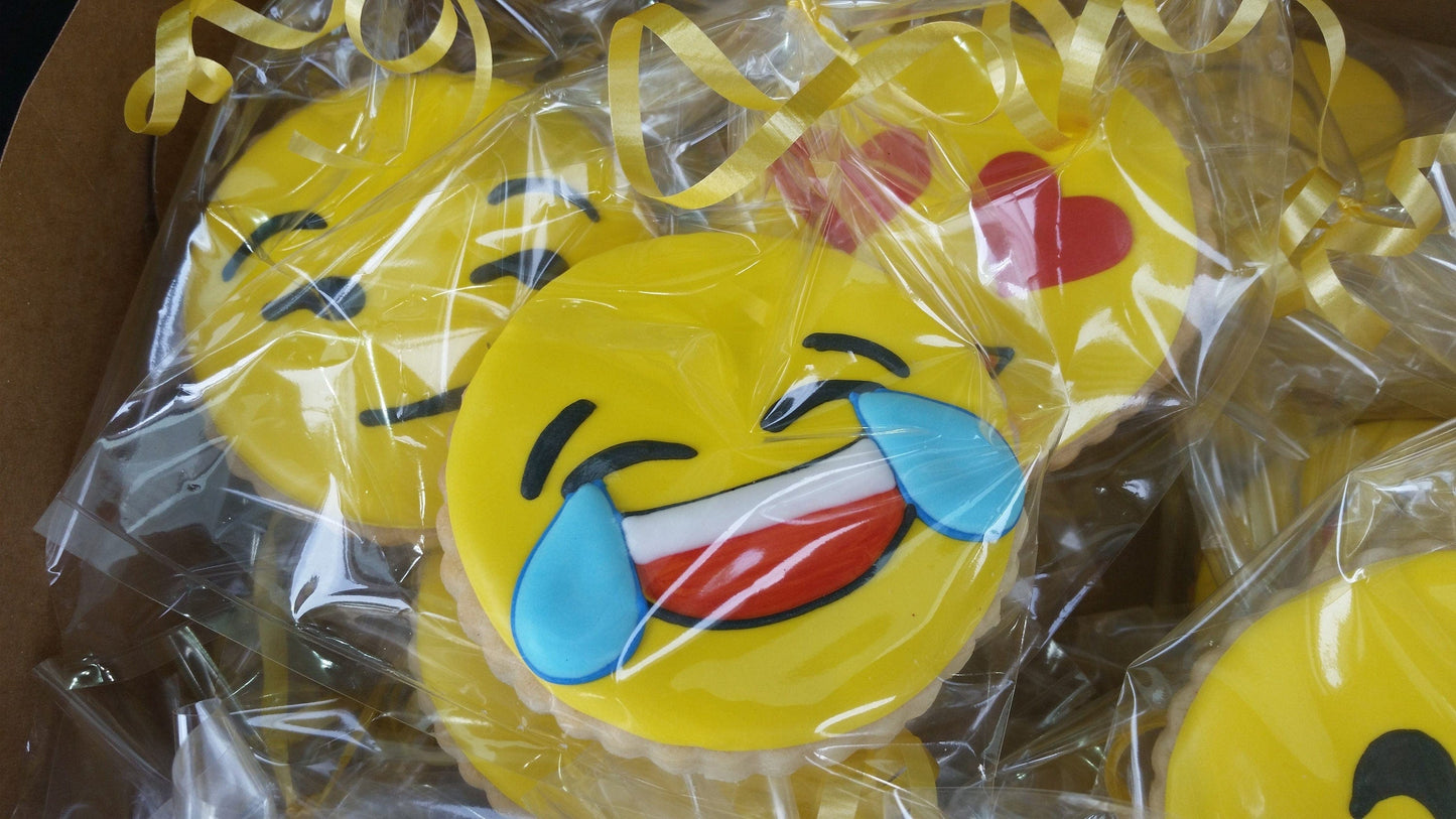 Emoji Cookies One Dozen (12) - Ladybug bake shop
