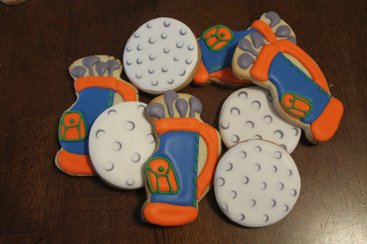 Golf cookies  One Dozen (12) - Ladybug bake shop