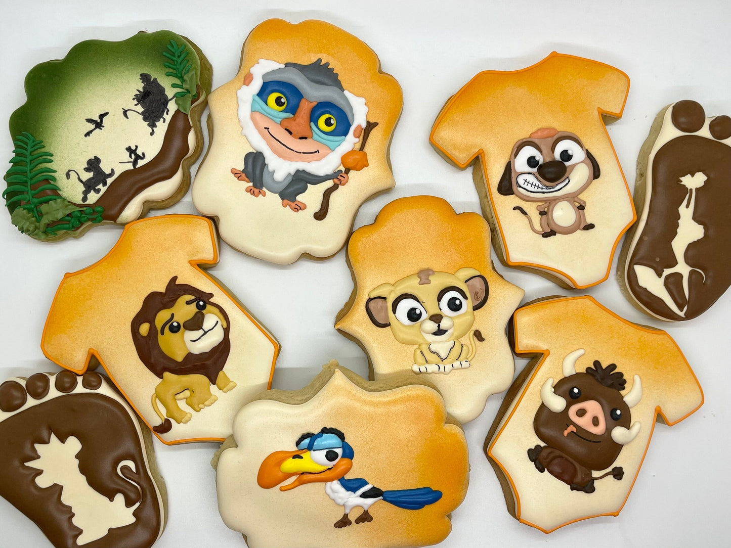Lion Baby shower (inspired by Lion King) cookies One Dozen (12) - Ladybug bake shop