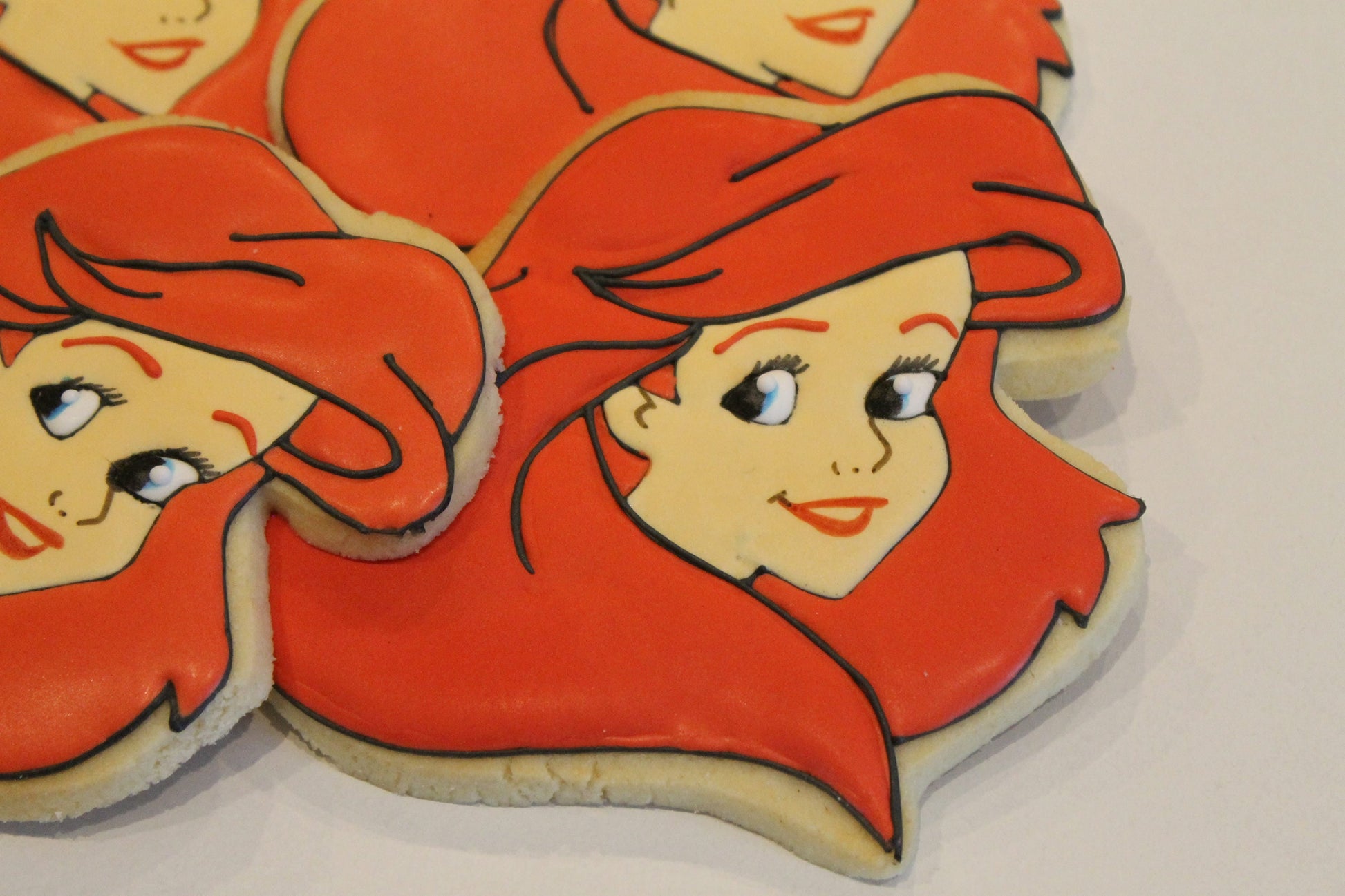 Mermaid Cookies (Inspired by The Little Mermaid)  One Dozen 12 - Ladybug bake shop