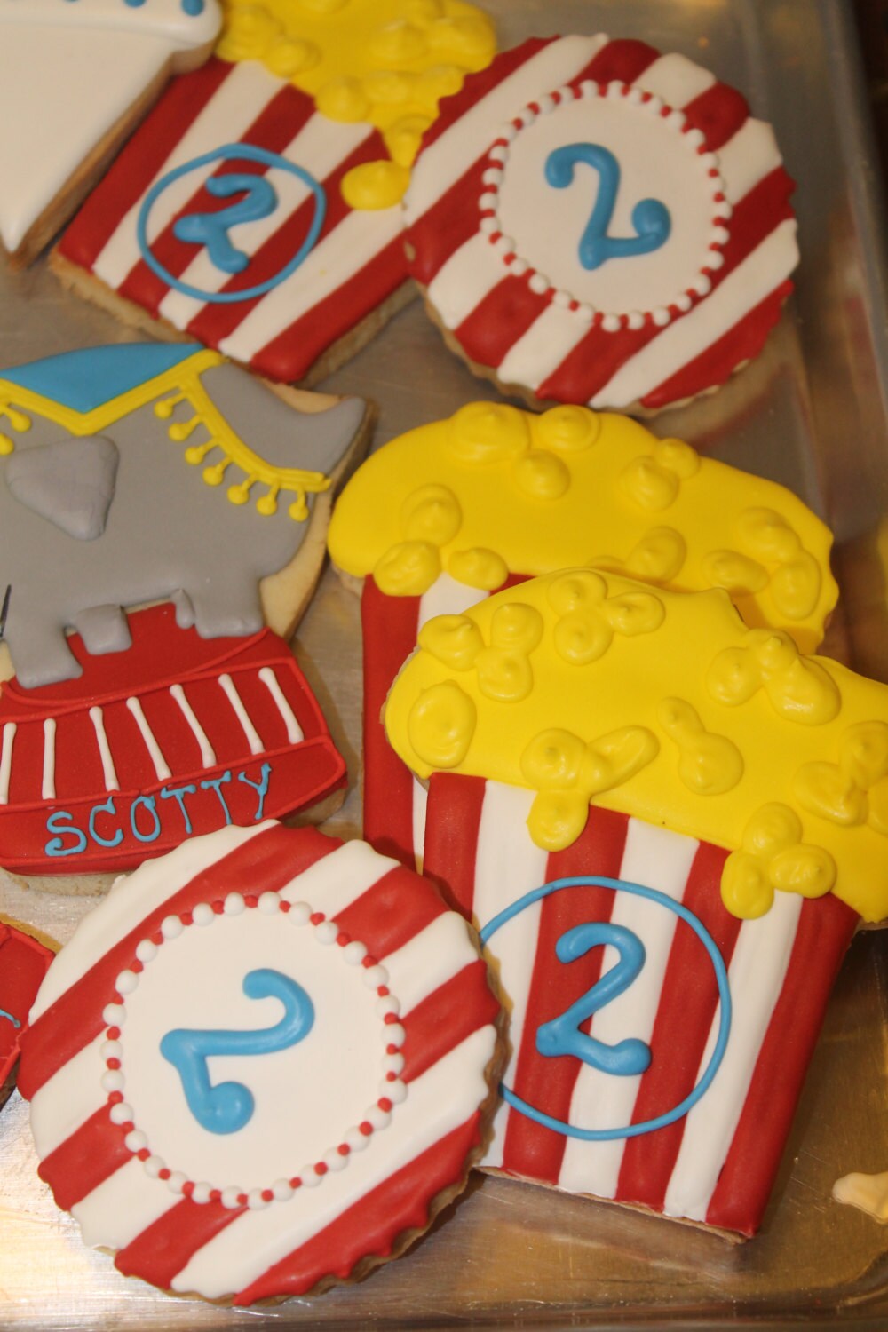 Carnival  Circus Cookies  One Dozen (12) - Ladybug bake shop