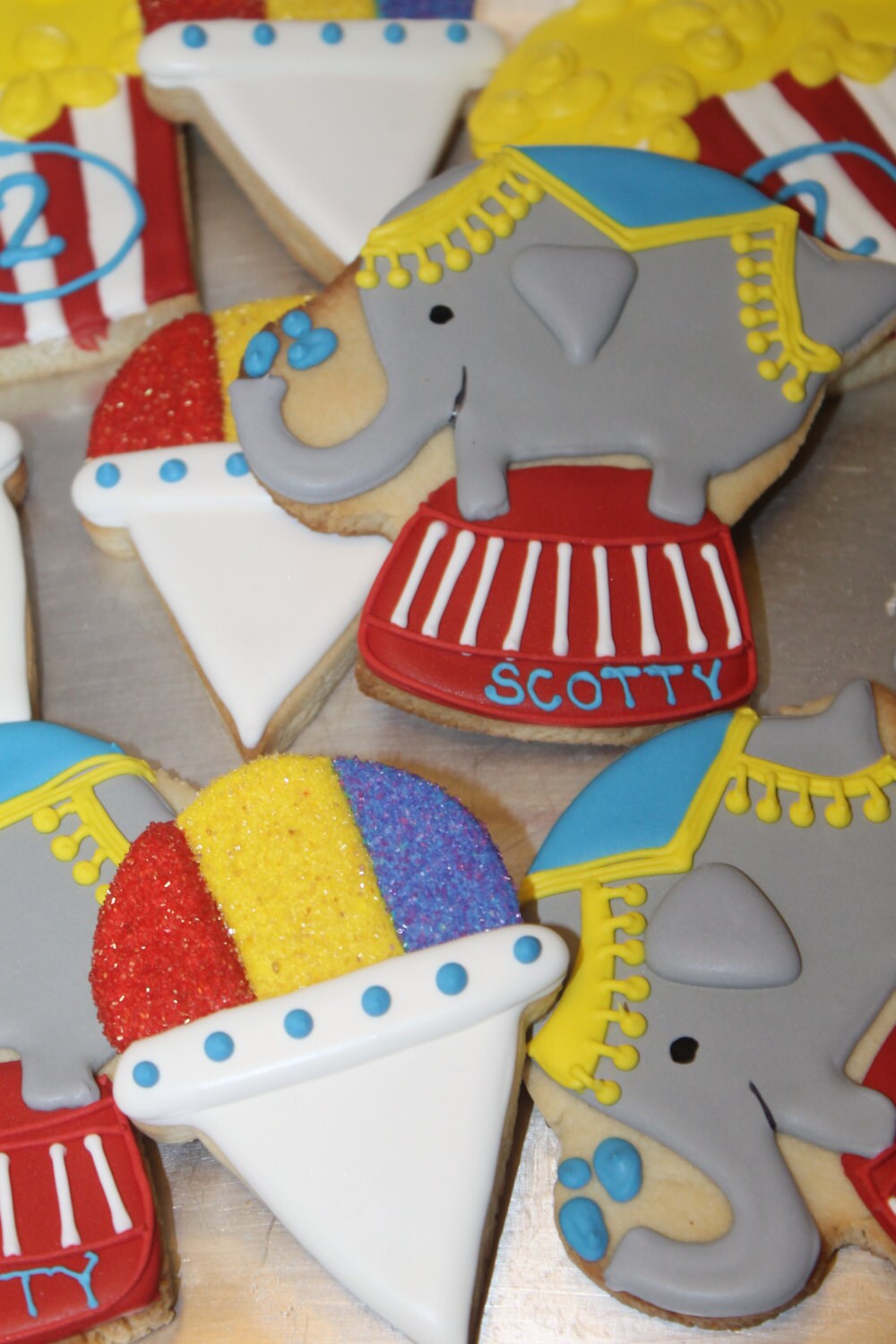 Carnival  Circus Cookies  One Dozen (12) - Ladybug bake shop