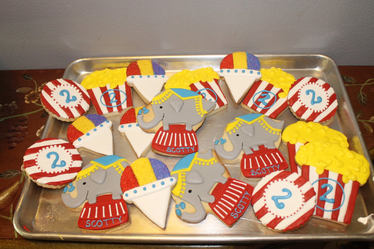 Carnival  Circus Cookies  One Dozen (12) - Ladybug bake shop