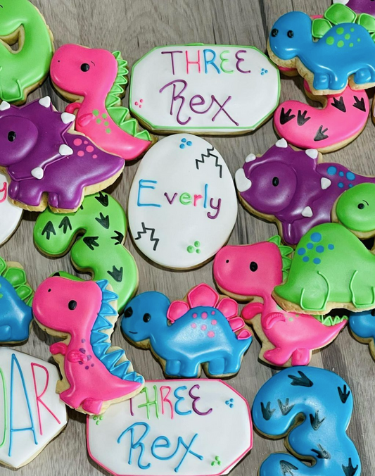 Dino Cookies One Dozen (12) - Ladybug bake shop