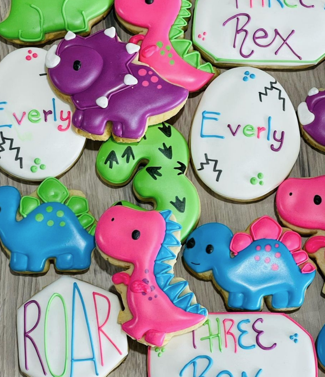 Dino Cookies One Dozen (12) - Ladybug bake shop