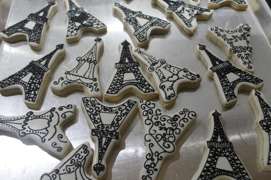 eiffel tower cookies  One Dozen (12) - Ladybug bake shop