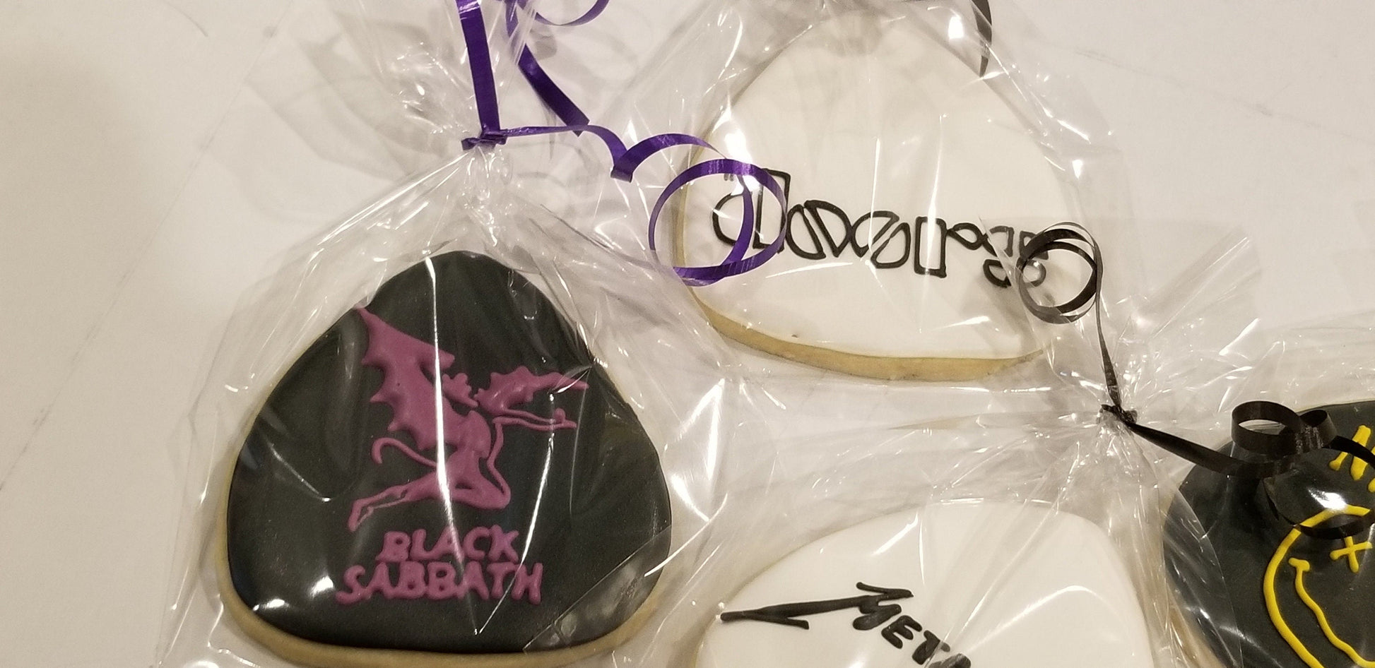 guitar pick cookies One Dozen (12) - Ladybug bake shop