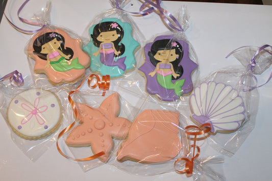 mermaid cookies  (One Dozen (12) - Ladybug bake shop