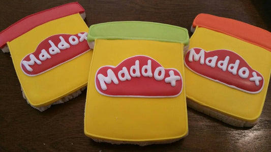 Play doh cookies One Dozen (12) - Ladybug bake shop