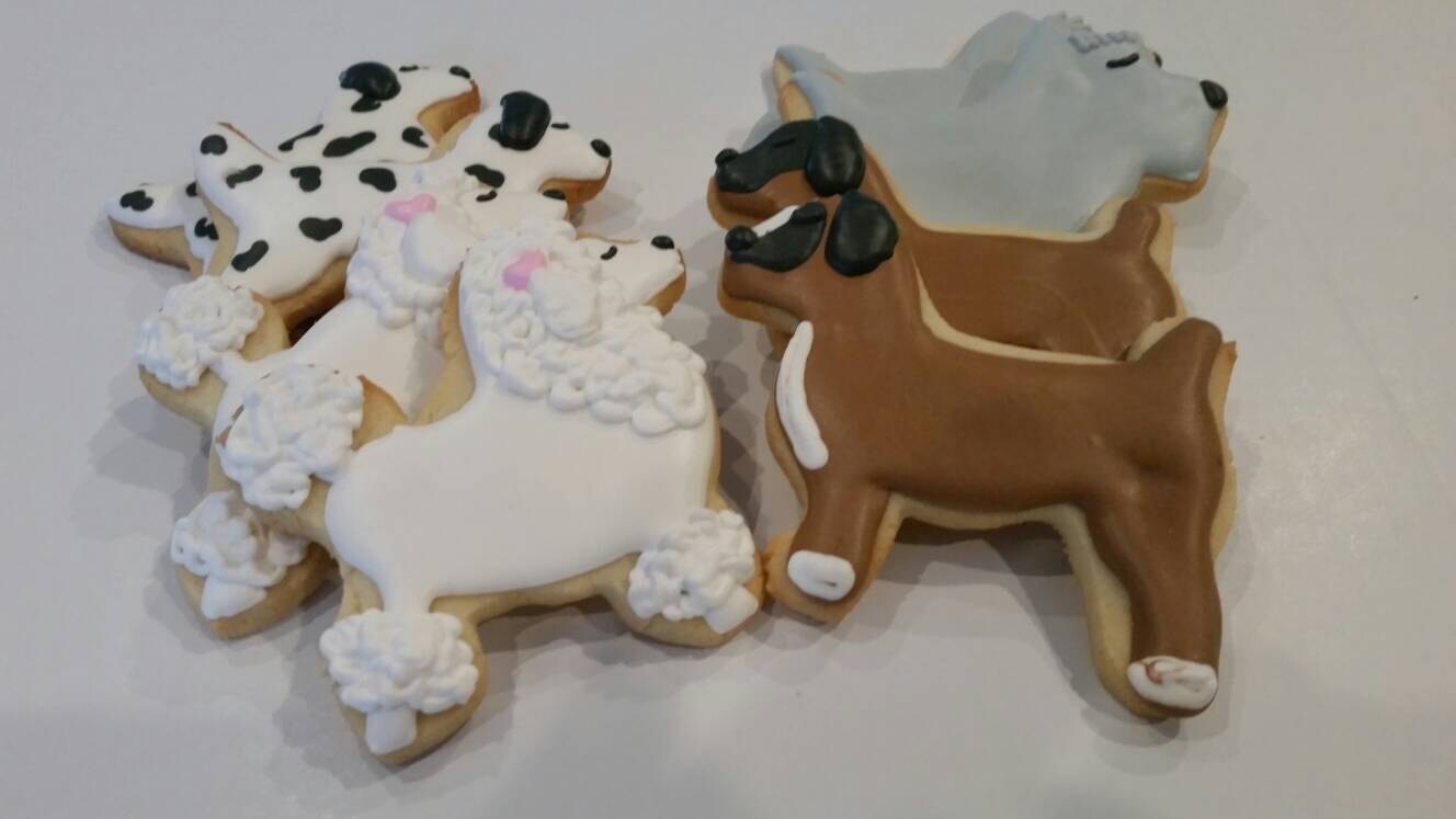 Puppy cookies One Dozen (12) - Ladybug bake shop