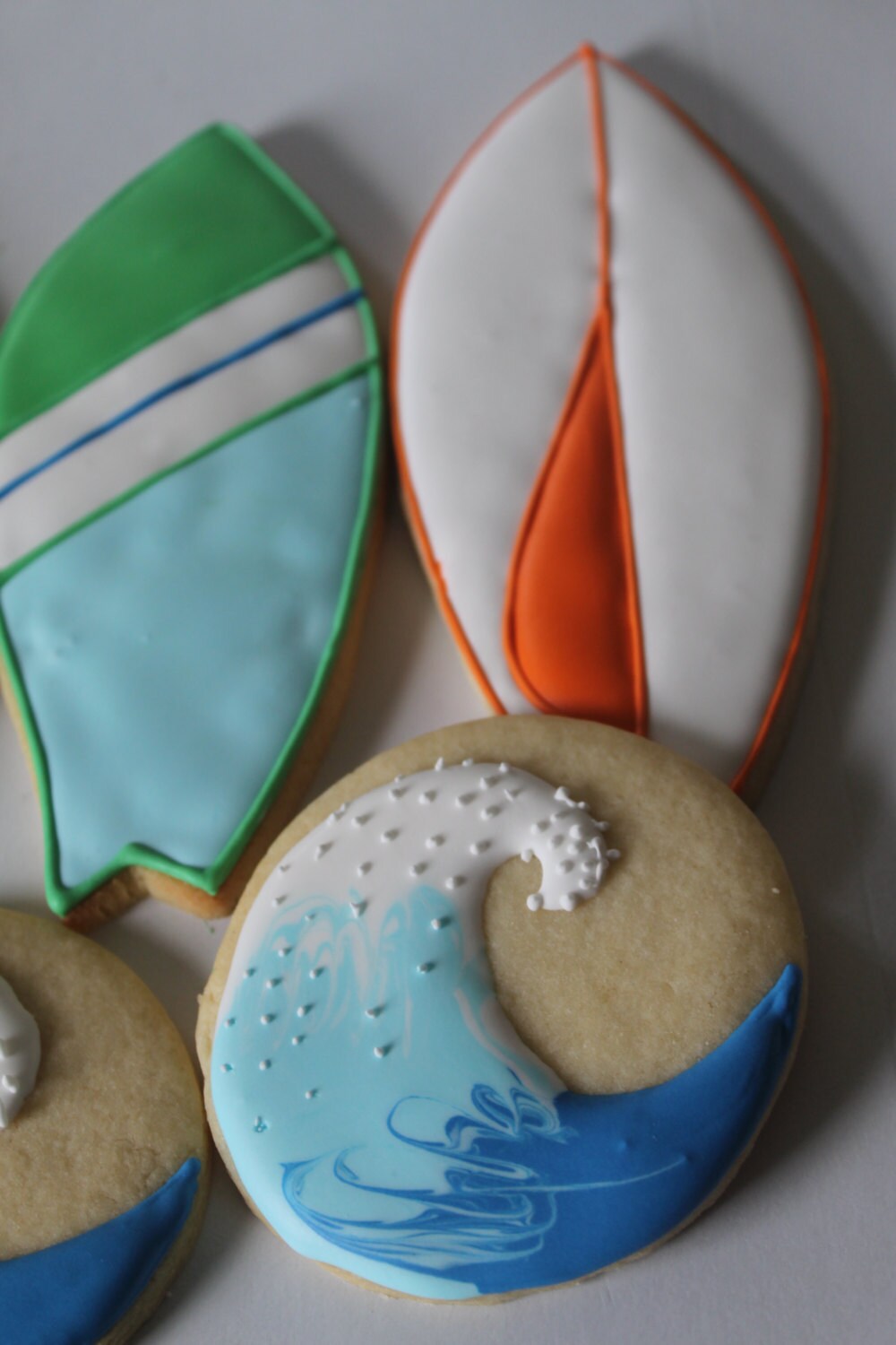 surfer cookies One Dozen (12) - Ladybug bake shop