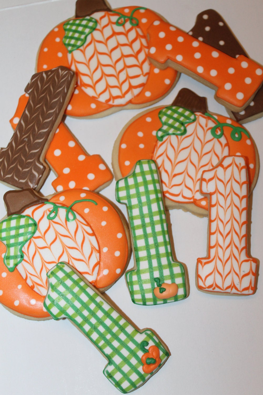 pumpkin cookies One Dozen (12) - Ladybug bake shop