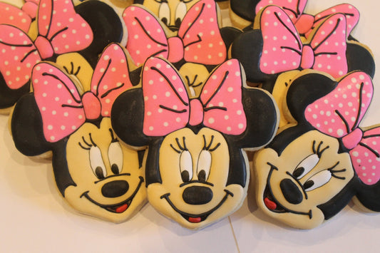 mouse cookies Minnie mouse inspired One Dozen (12) - Ladybug bake shop