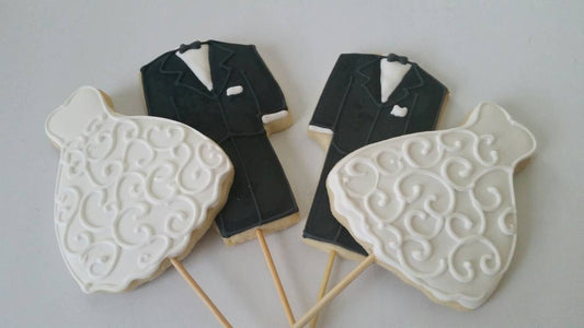 Wedding cookies One Dozen (12) - Ladybug bake shop