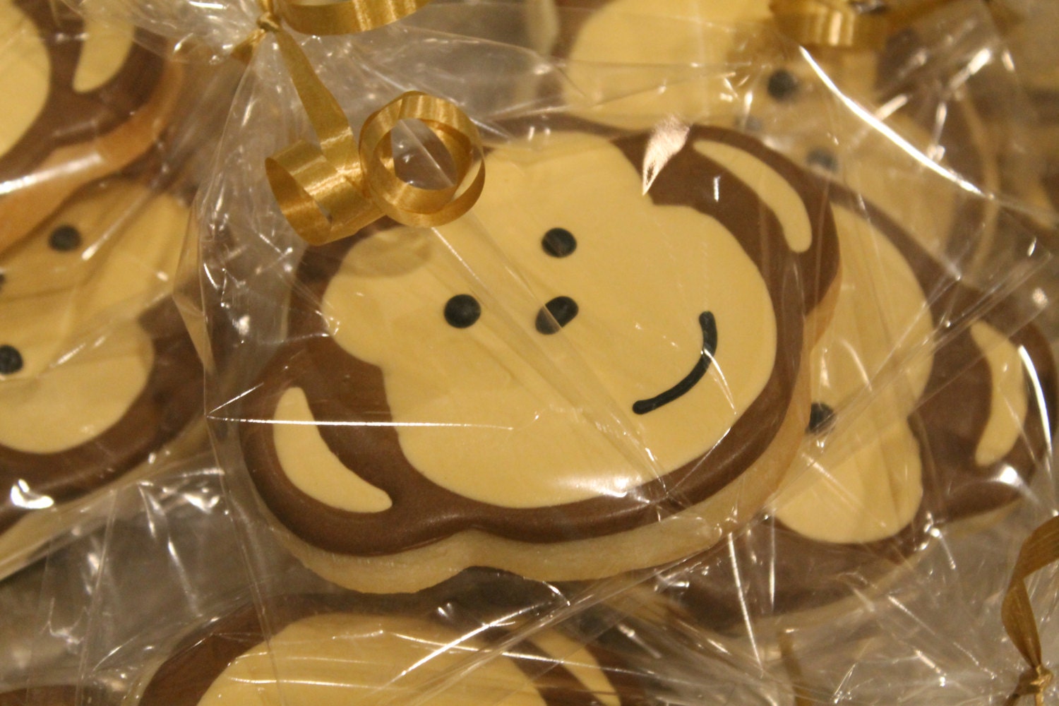 monkey cookies One Dozen (12) - Ladybug bake shop