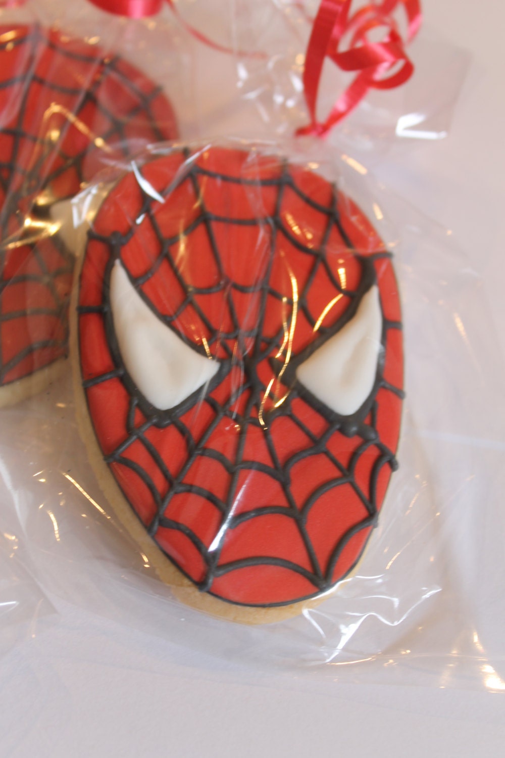spiderman inspired cookies One Dozen (12) - Ladybug bake shop
