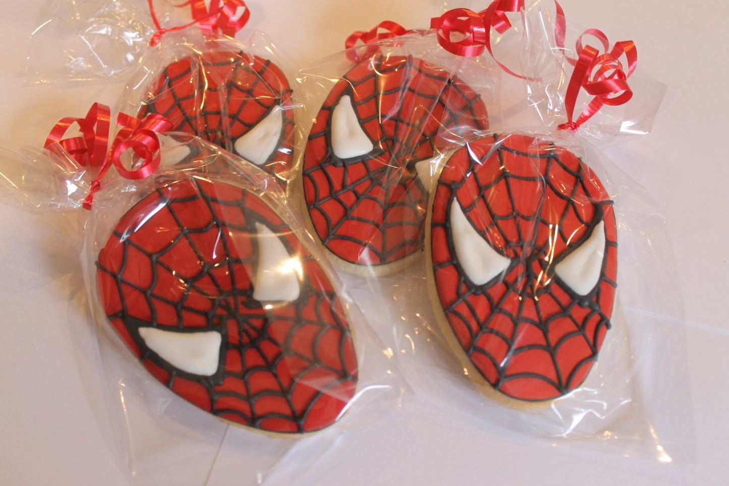 spiderman inspired cookies One Dozen (12) - Ladybug bake shop