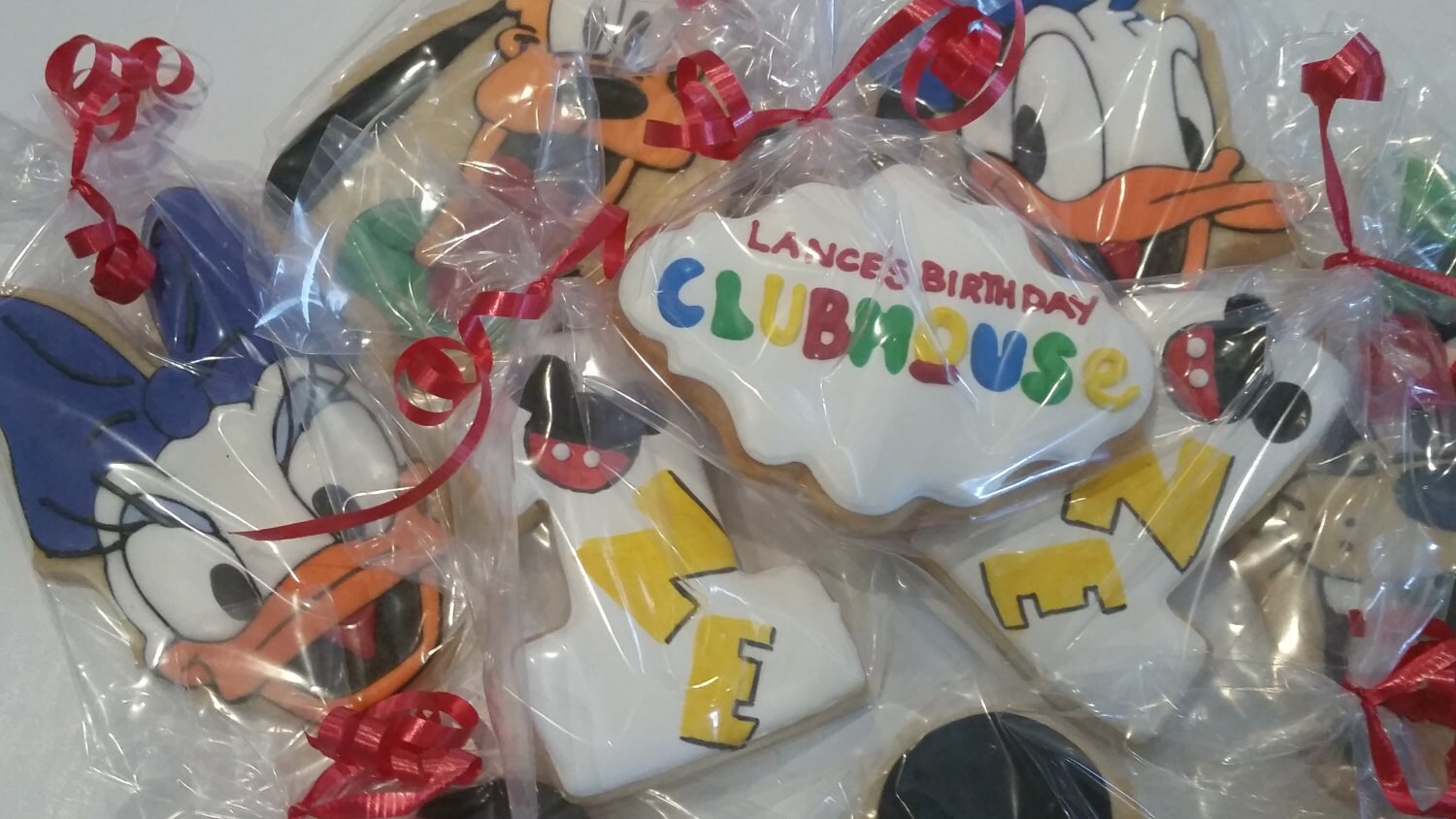 Mouse Club House Cookies (inspired by Mickey Mouse Club House) One Dozen 12 - Ladybug bake shop