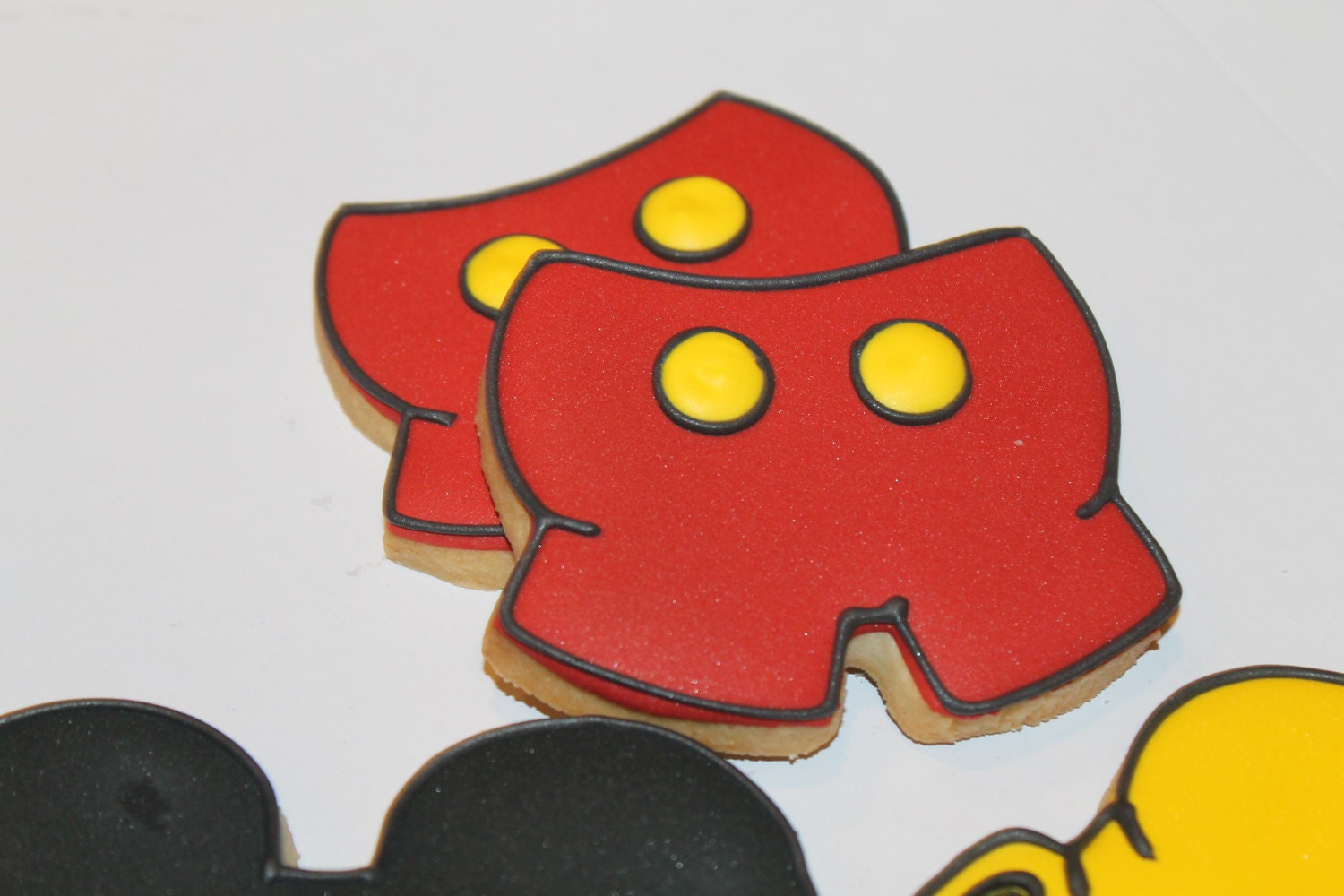 Mouse cookies (Inspired by Mickey Mouse)  One Dozen 12 - Ladybug bake shop