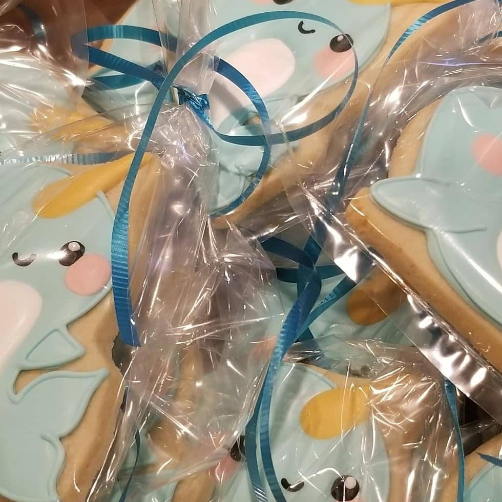 Narwhal cookies One Dozen (12) - Ladybug bake shop