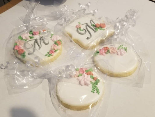 Monogram cookies One Dozen (12) - Ladybug bake shop