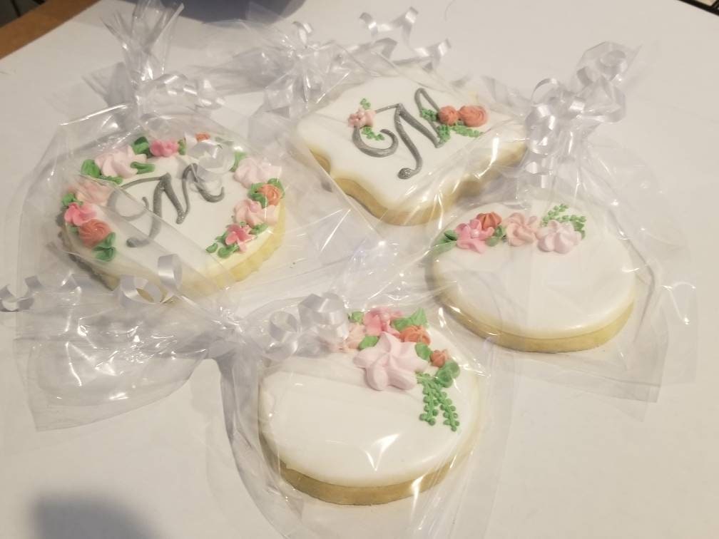 Monogram cookies One Dozen (12) - Ladybug bake shop