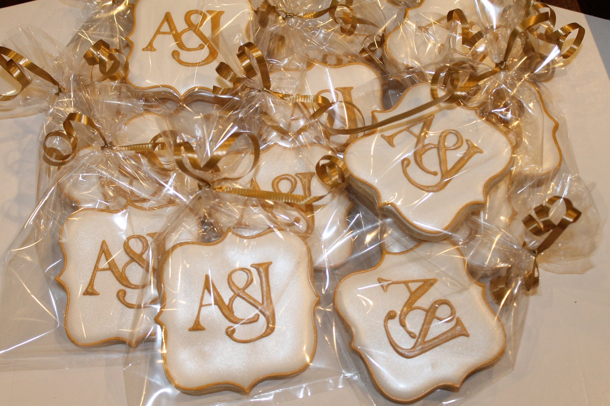 monogram cookies One Dozen (12) - Ladybug bake shop