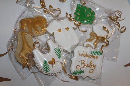 safari baby cookies One Dozen (12) - Ladybug bake shop