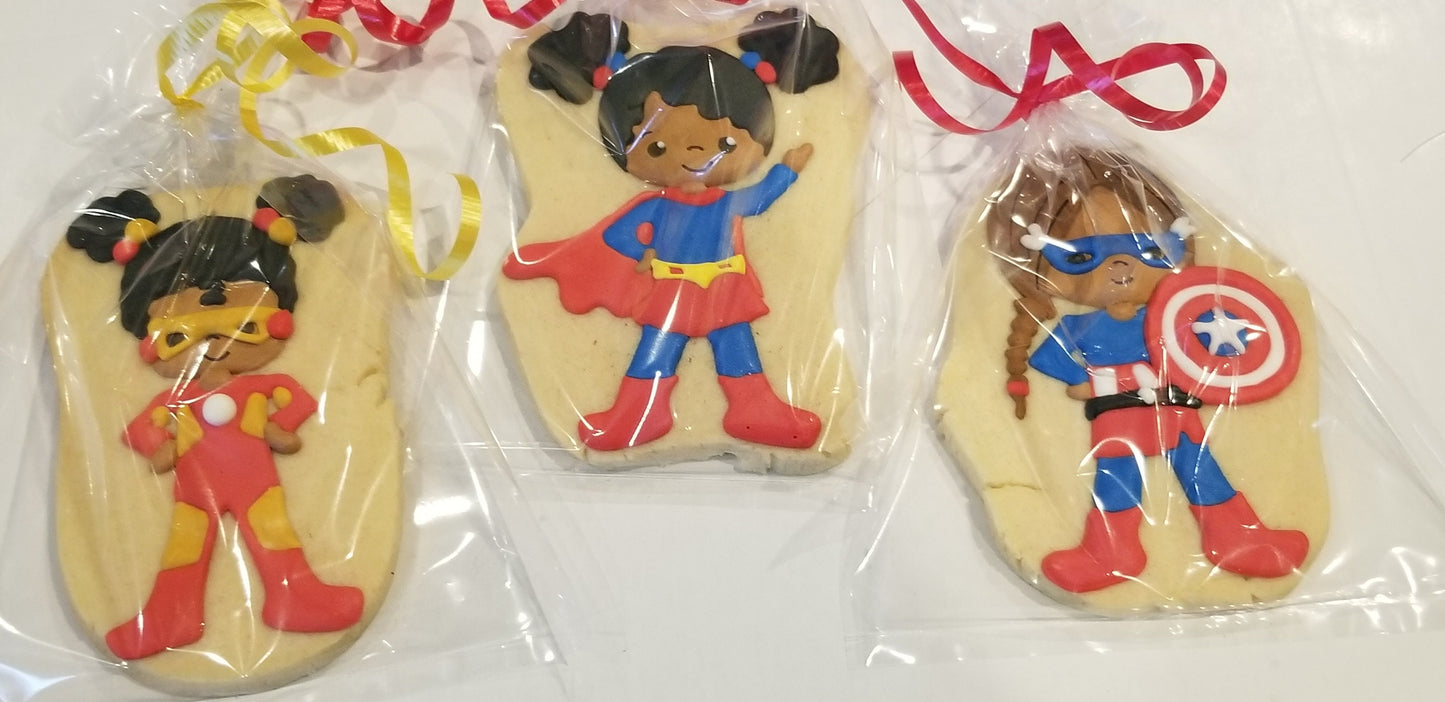 supergirls cookies One Dozen (12) - Ladybug bake shop