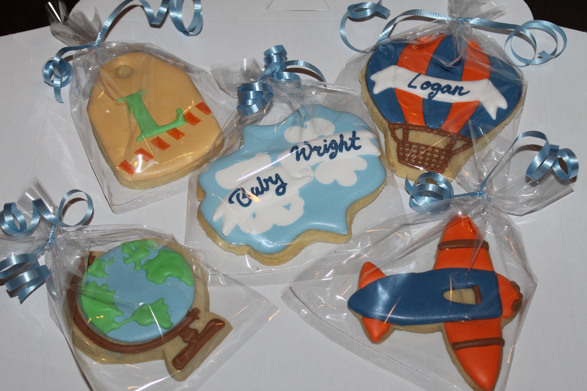 the places you will go baby cookies One Dozen (12) - Ladybug bake shop