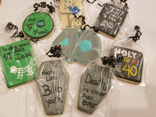 over the hill cookies One Dozen (12) - Ladybug bake shop