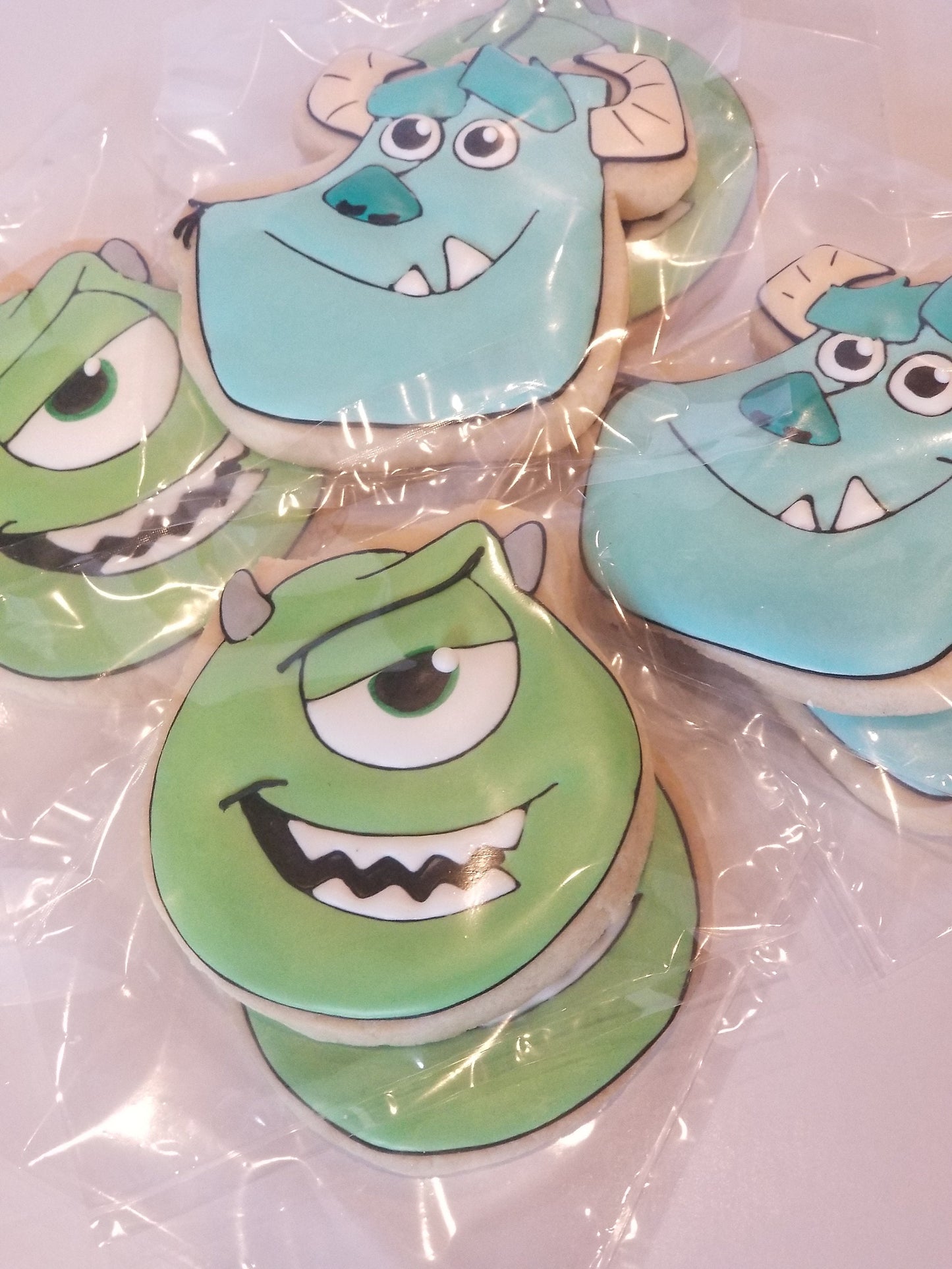 Monsters cookies  (Inspired by Monsters Inc) One Dozen 12 - Ladybug bake shop
