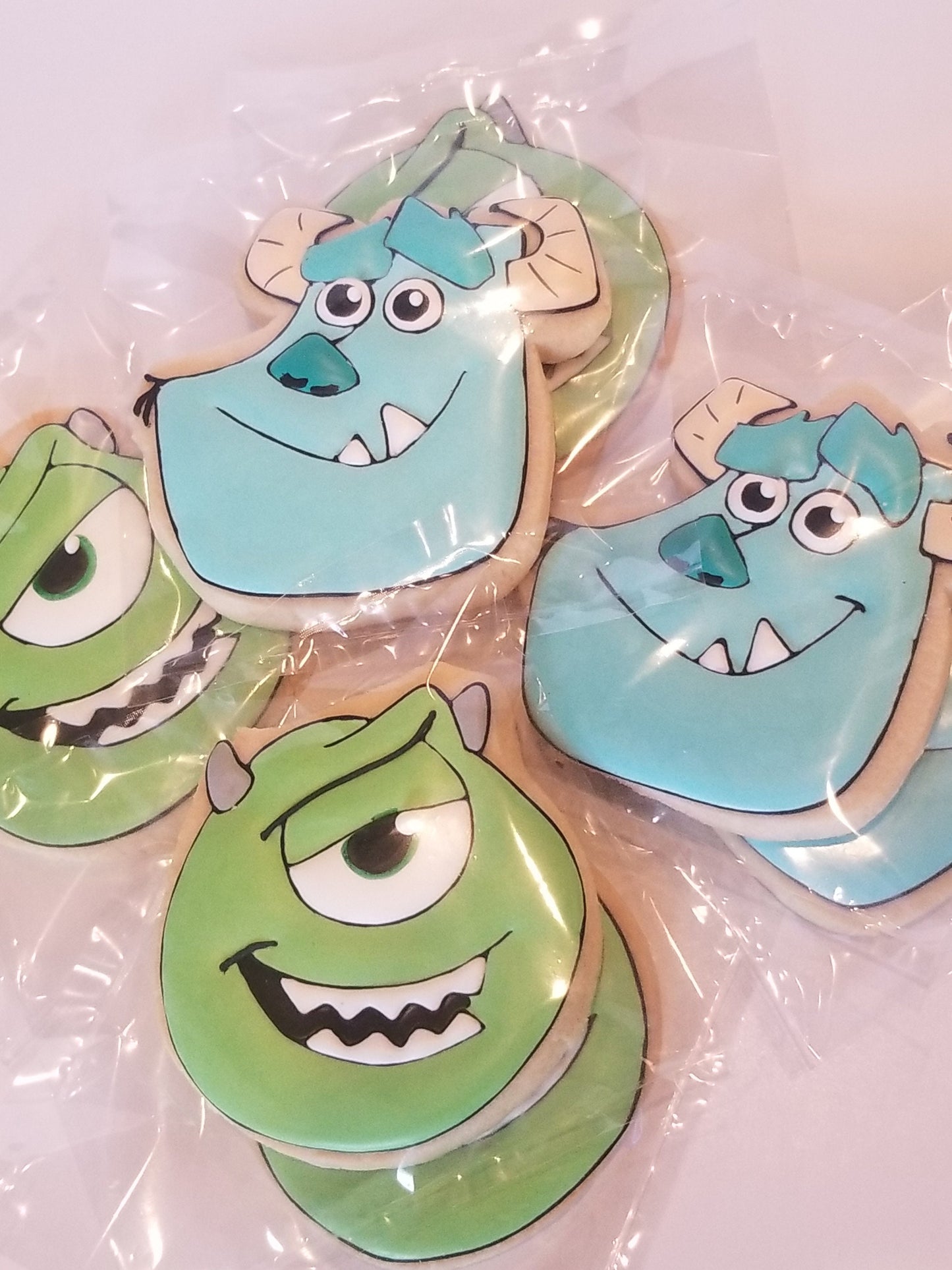 Monsters cookies  (Inspired by Monsters Inc) One Dozen 12 - Ladybug bake shop