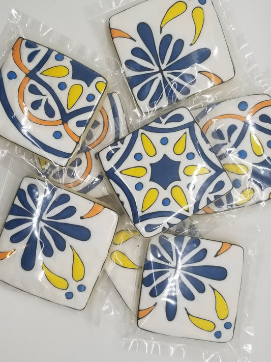 spanish tile cookies One Dozen (12) - Ladybug bake shop