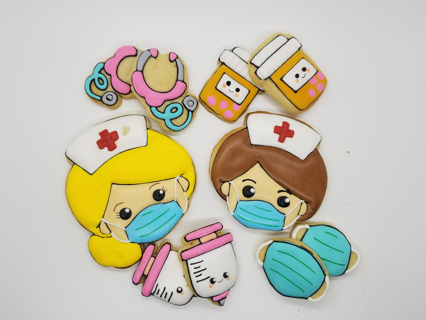 nurse cookies, nurse appreciation cookies One Dozen (12) - Ladybug bake shop