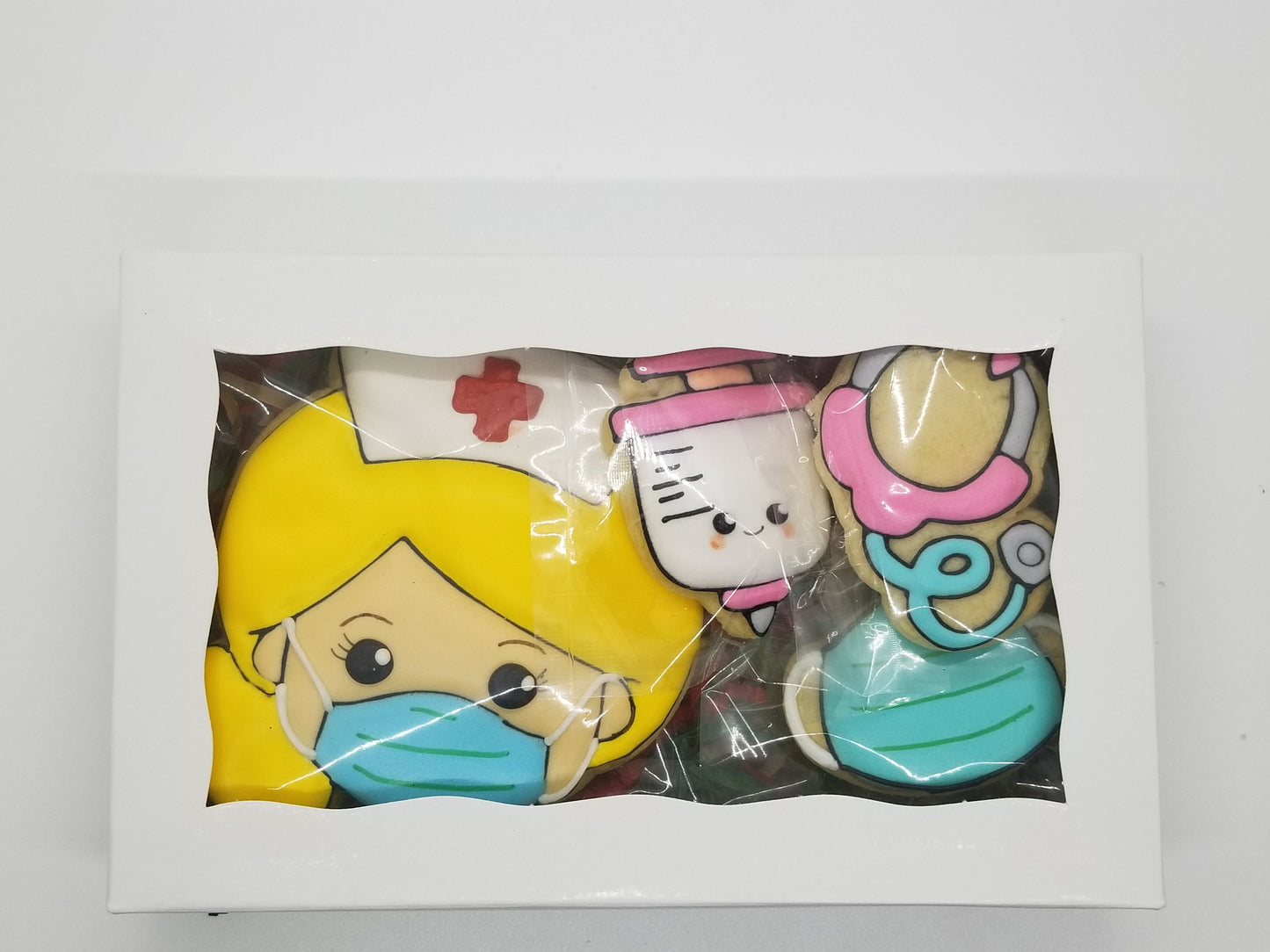 nurse cookies, nurse appreciation cookies, nurse gift set - Ladybug bake shop