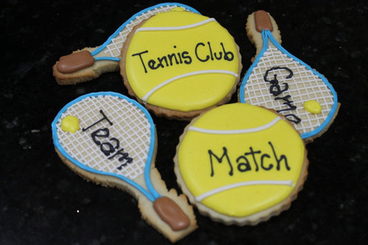 Tennis cookies One Dozen (12) - Ladybug bake shop