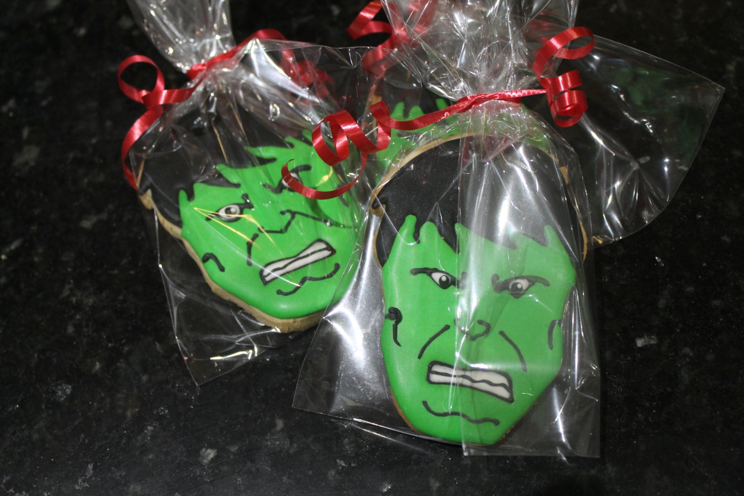 Superhero Cookies (Inspired by the Hulk) One Dozen (12) - Ladybug bake shop