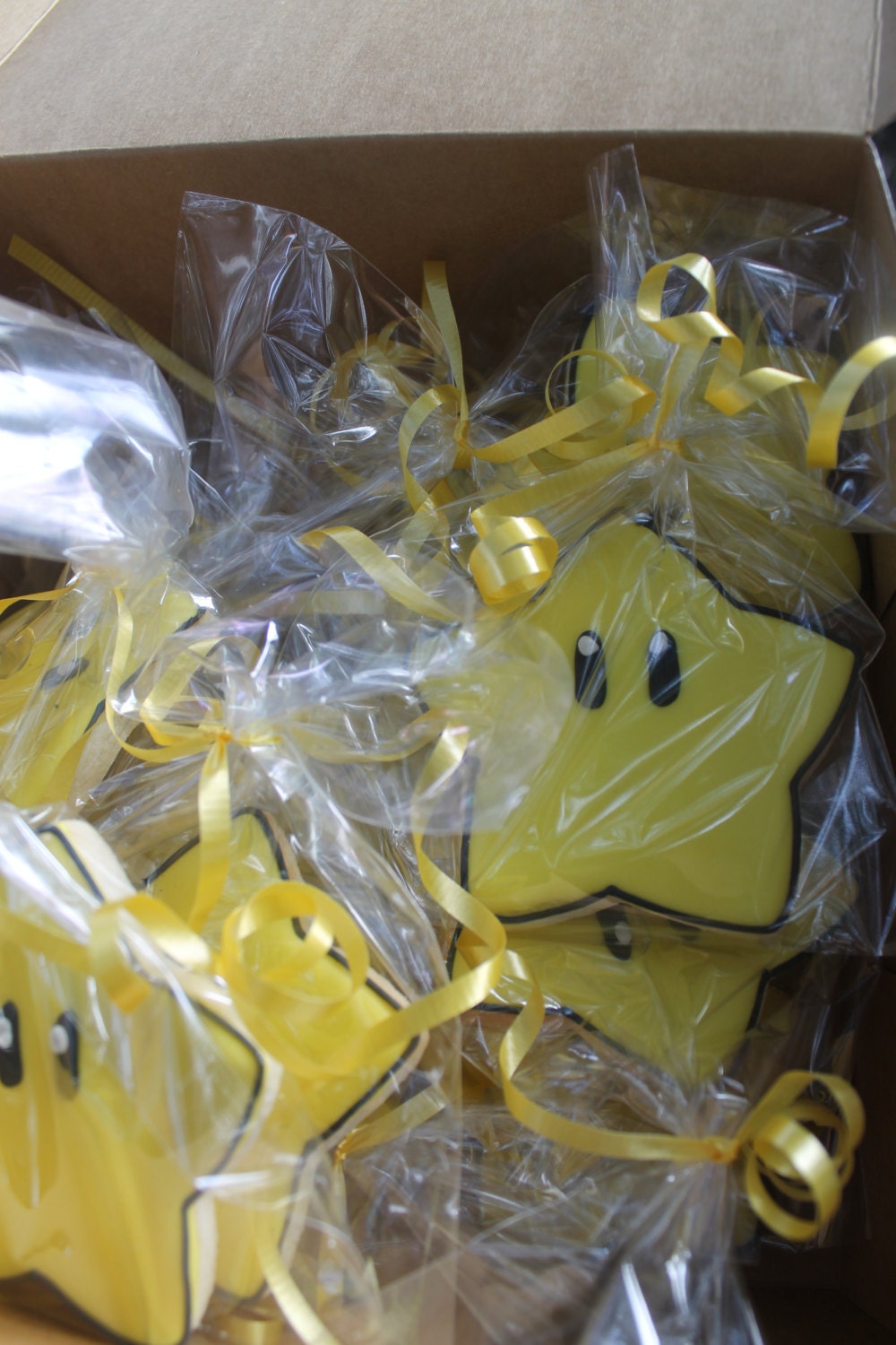 Star cookies (Inspired by Super Mario) sugar cookies (12) - Ladybug bake shop